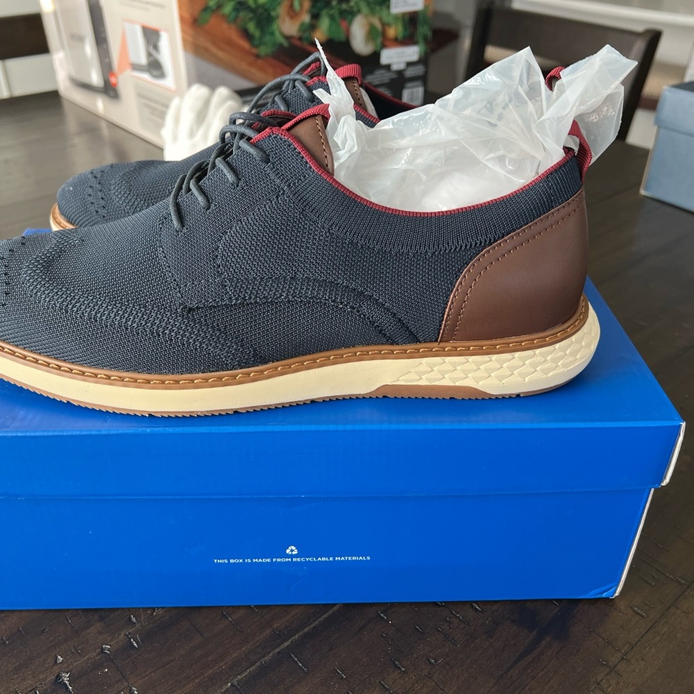 Men's Navy and Brown Casual Shoes